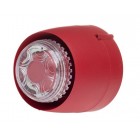 Cranford Controls VTB-32-DB-RB/CL Spatial Sounder Beacon - Red Body - Clear Lens - Deep Base